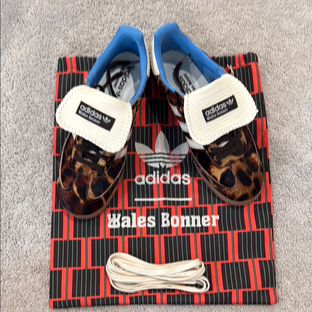 adidas wales bonner leopard sneakers 8.5 mens